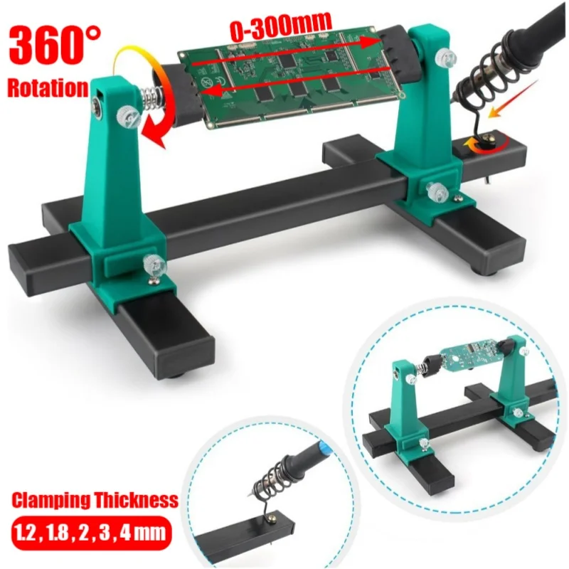 Pcb Holder Clamp - 0-200/300MM Adjustable PCB Holder 360 °